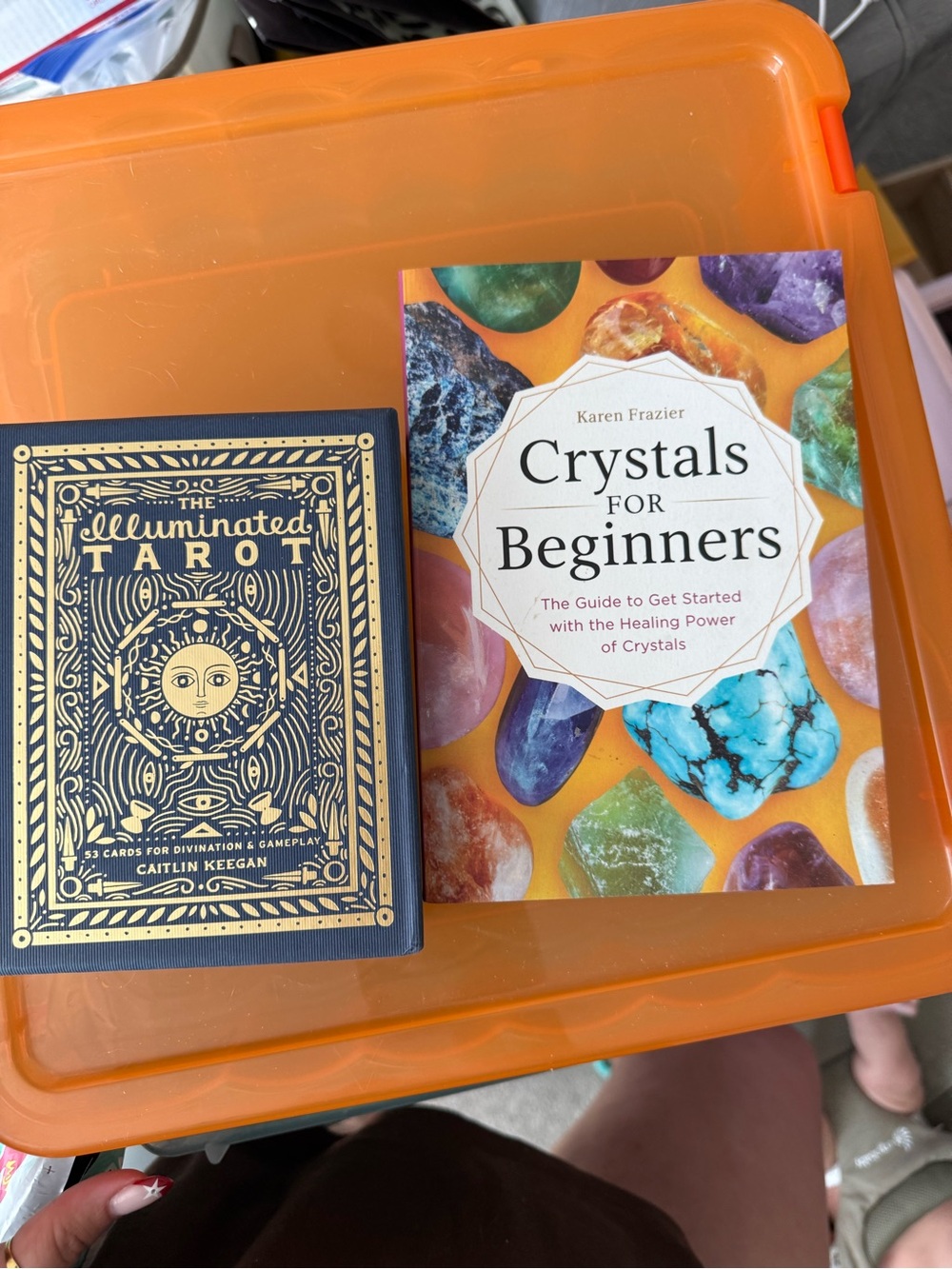 Crystals for Beginners Book + Illuminated Tarot Deck